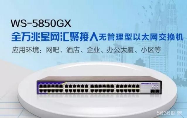 熊猫网咖集中机房方案：WS8052GX万兆交换机